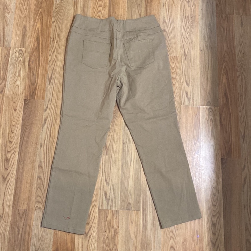 WESTBOUND Pull On Pants Stretchy Casual Tan Womens 16 - Picture 5 of 8